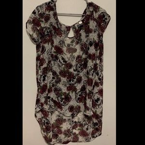 Skull and rose shirt